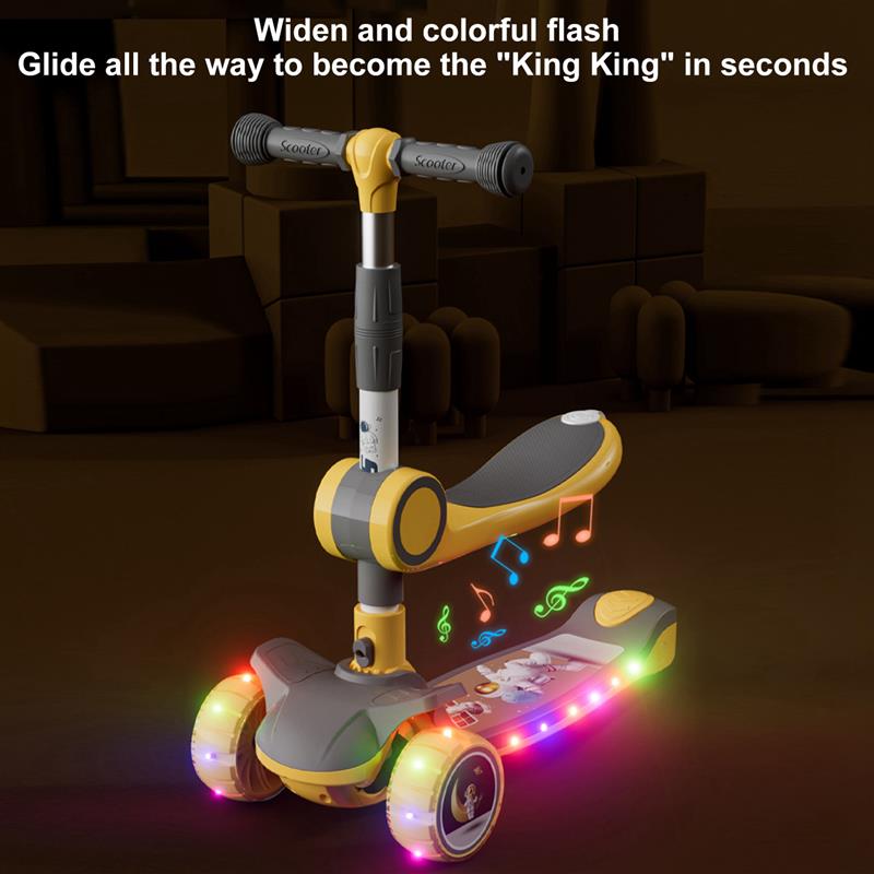 Home Fashion Music Three Or Four Wheel Scooter