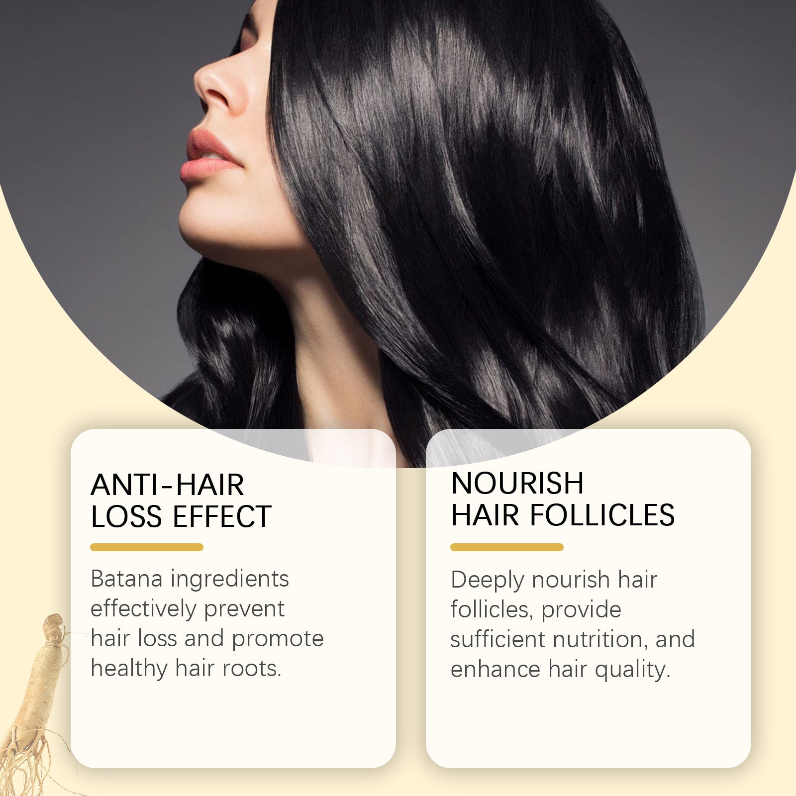 HOEGOA Huile Capillaire Batana Nourrissante Pour Follicules Capillaires Cheveux Doux Et Volumineux Forts Et Souples Crème Coiffante Nourrissante