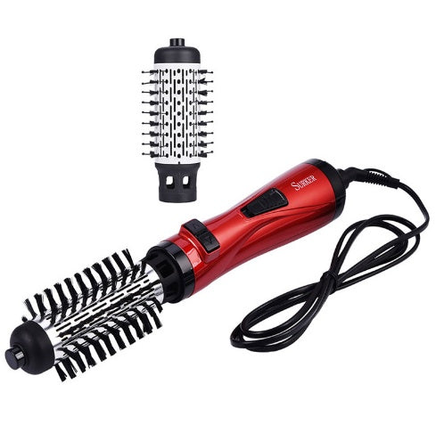 Brosse Rotative Professionnelle Sèche-Cheveux Machine 2 en 1 Multifonction Bigoudi Fer à Friser Baguette Outils de Coiffage