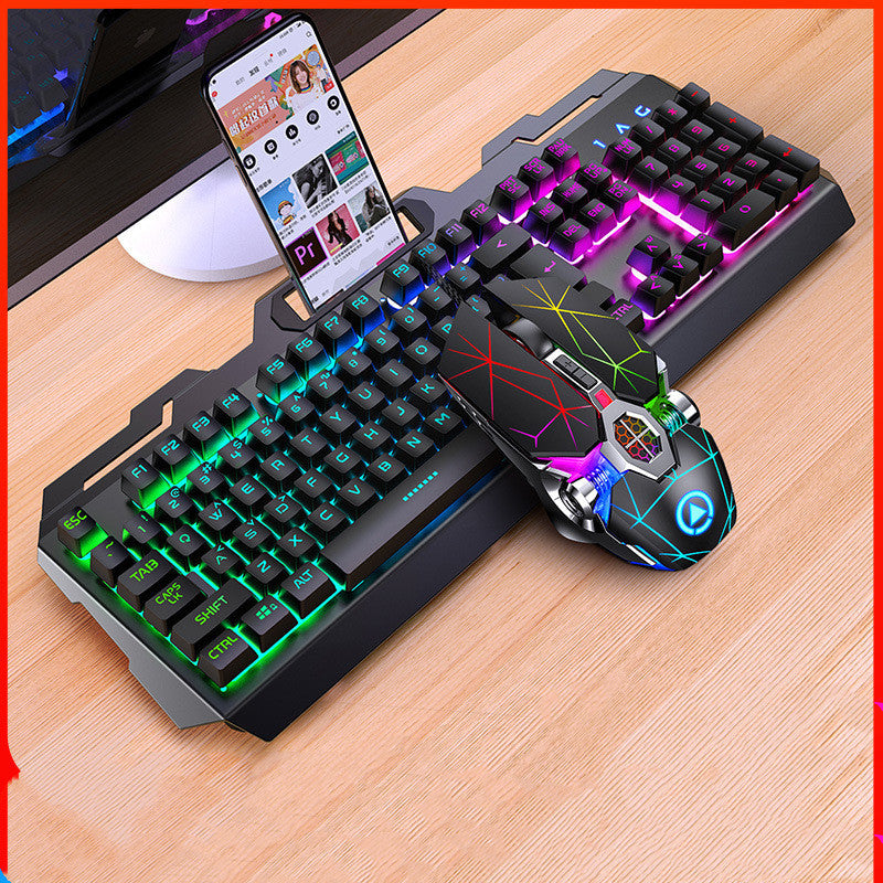 Three-piece keyboard mouse headset set