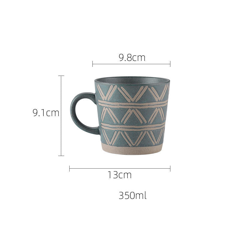 Tasse à café en grès pour couple