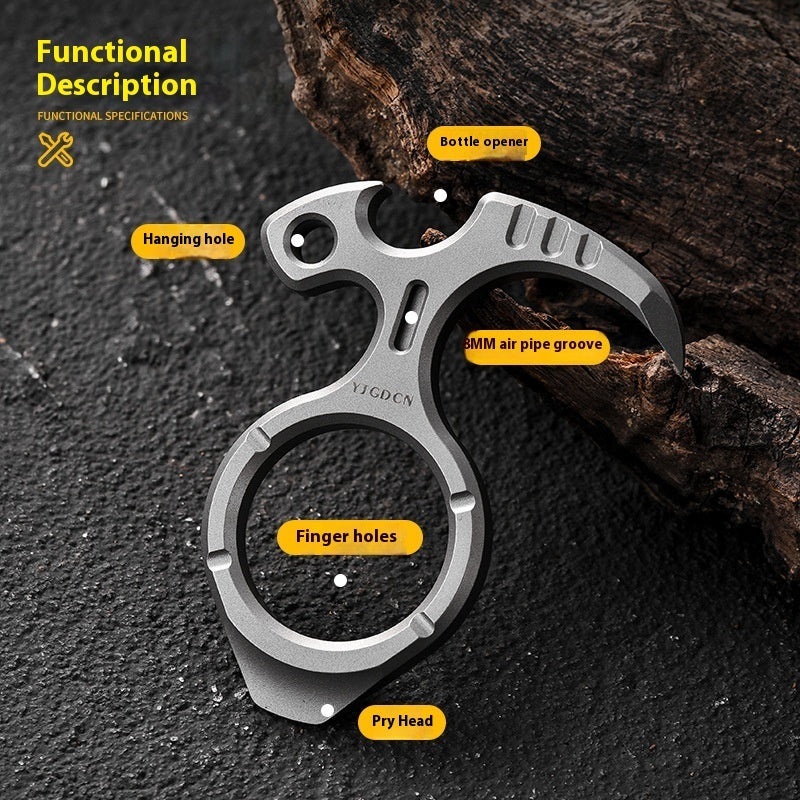 Titanium Alloy Keychain Multifunctional Nail Puller
