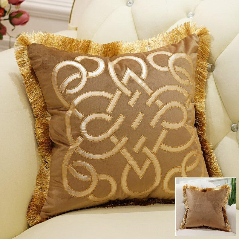 Flannel sofa pillowcase