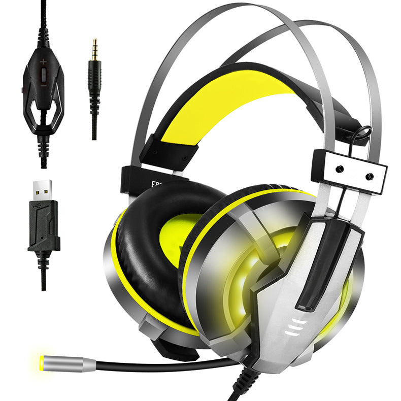 Casque de jeu lumineux sur l'oreille