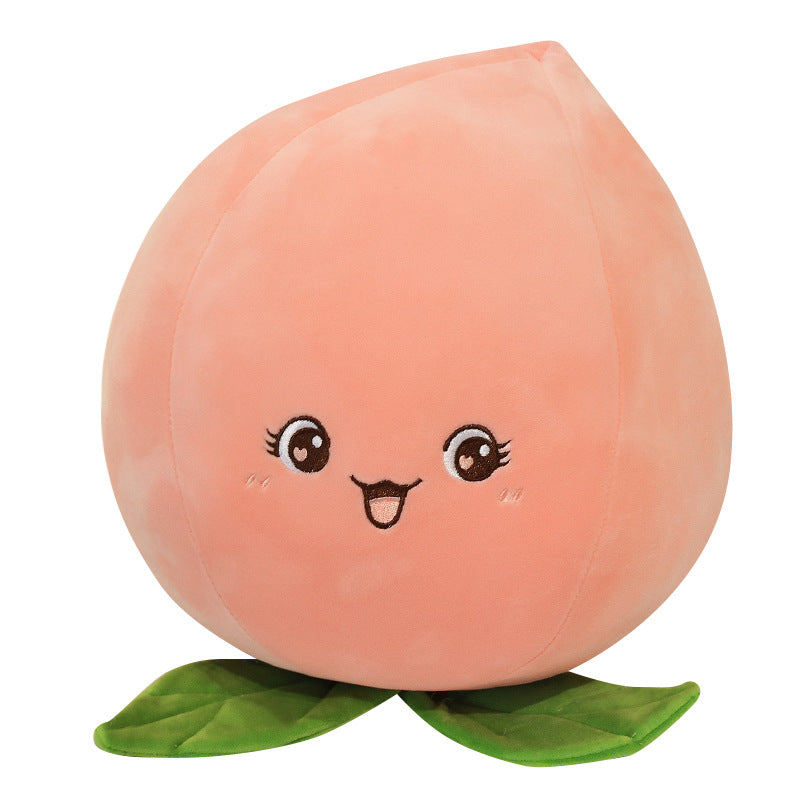 Joli Oreiller en Peluche Fruits Pêche