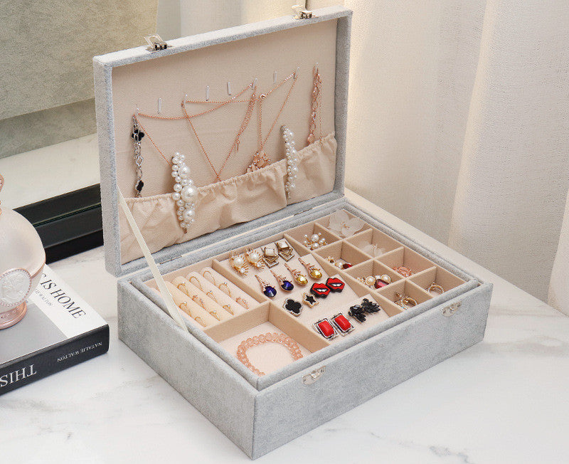 European-style High-end Leather Jewelry Storage Box