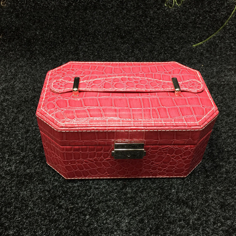 Boîte à bijoux avec serrure, simple, Princesse, boîte de rangement européenne pour bijoux