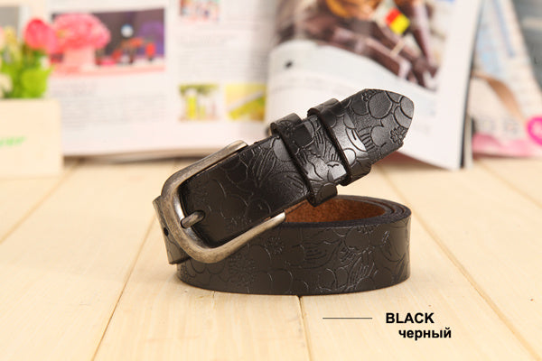 Ceinture creuse en cuir pour femme