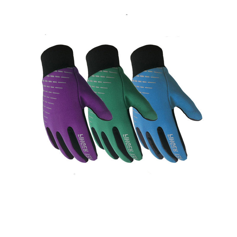 Gants de sport d'extérieur en polaire pour football et équitation avec écran tactile