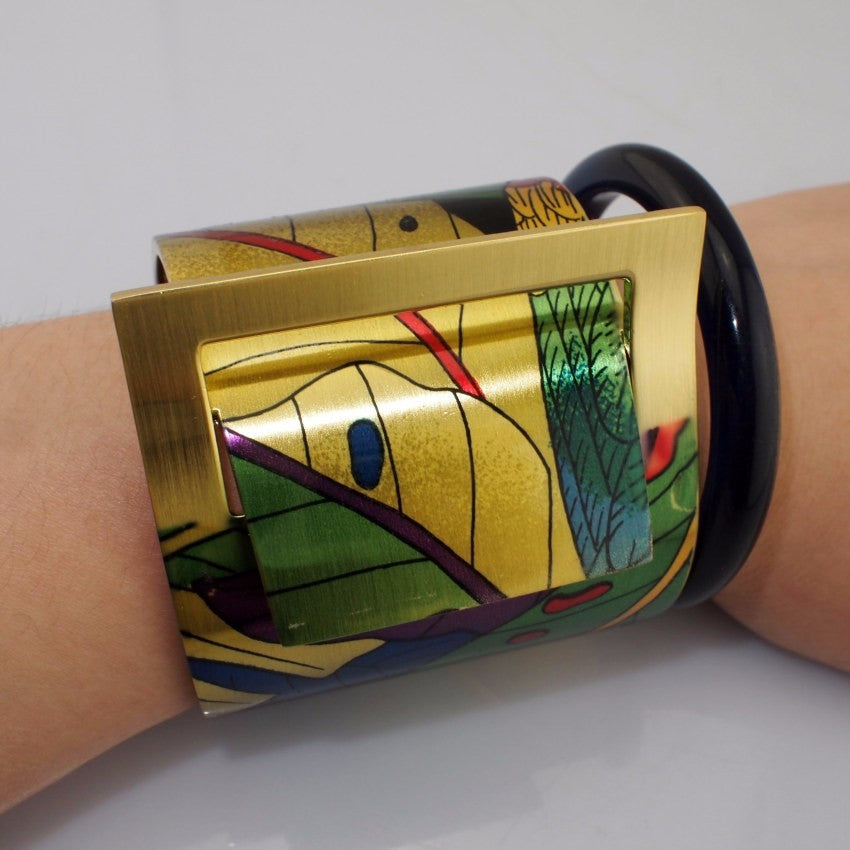 European and American fashion printed bracelet