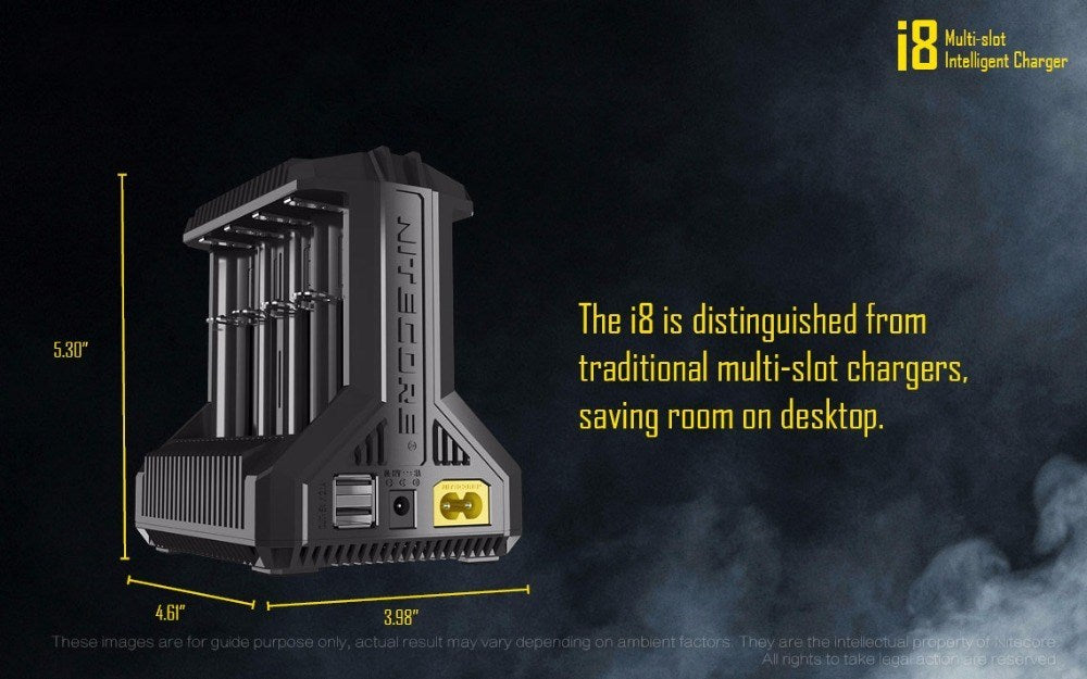 Knightcol I8 fast lithium battery charger