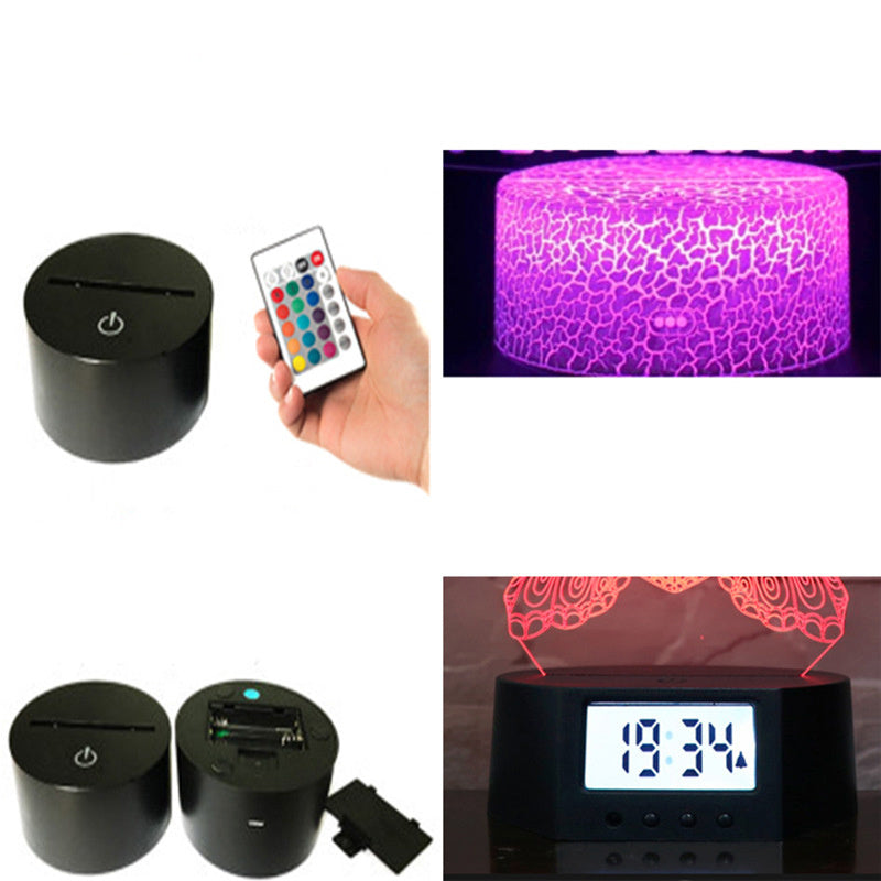 Barre horizontale fille 3D lumière tactile colorée LED rechargeable