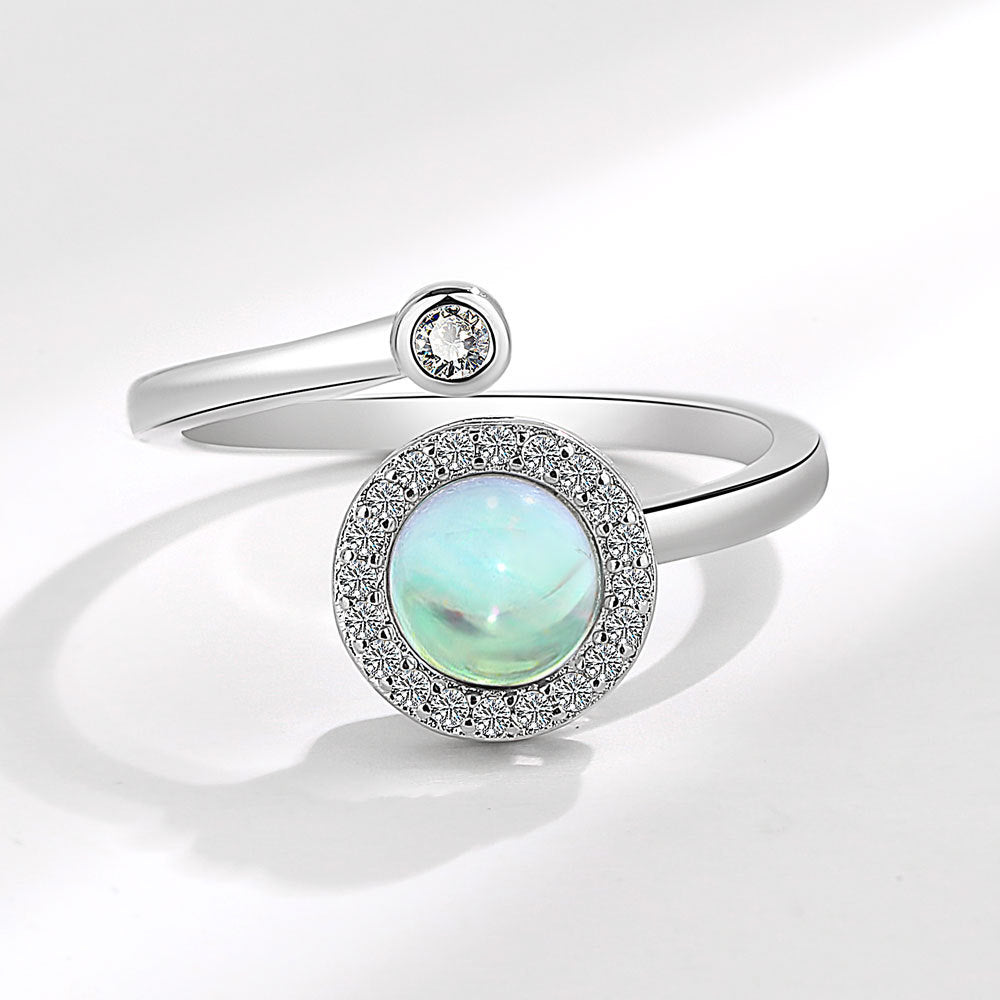 Bague rotative élégante et simple pour femme
