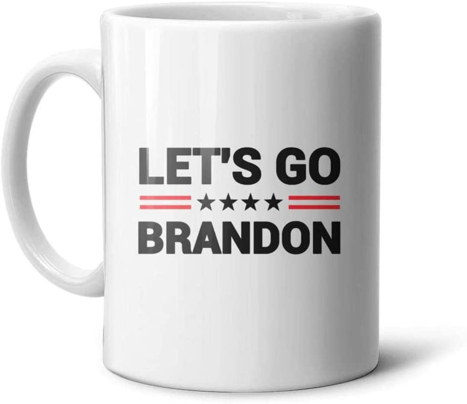 Let's Go Brandon Tasse à café en céramique Tasse à thé et à eau Anglais