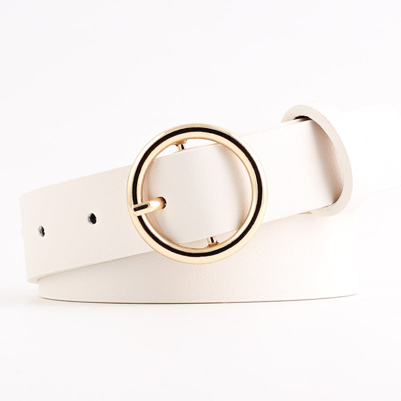 Ceinture pour femme à boucle ronde