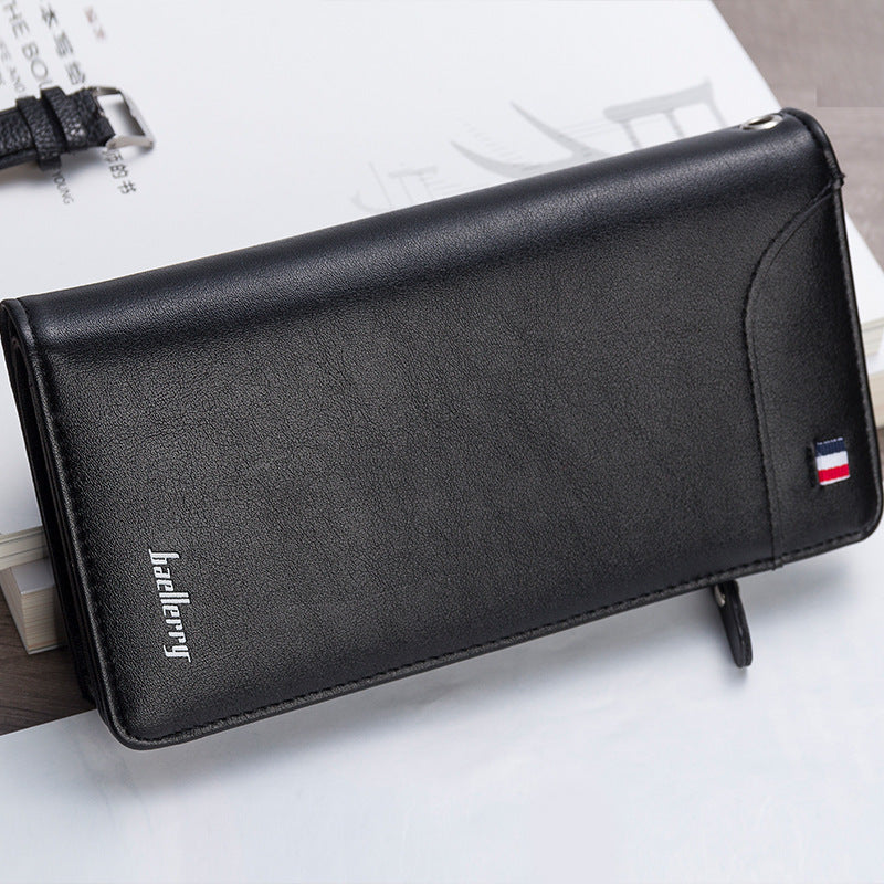 Long leather wallet