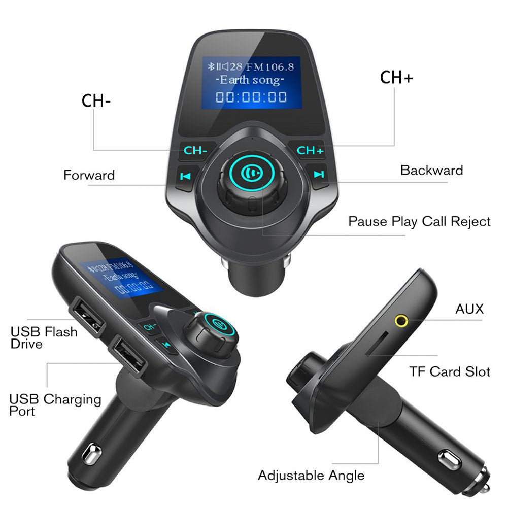 Émetteur FM de navigation audio et vidéo du lecteur