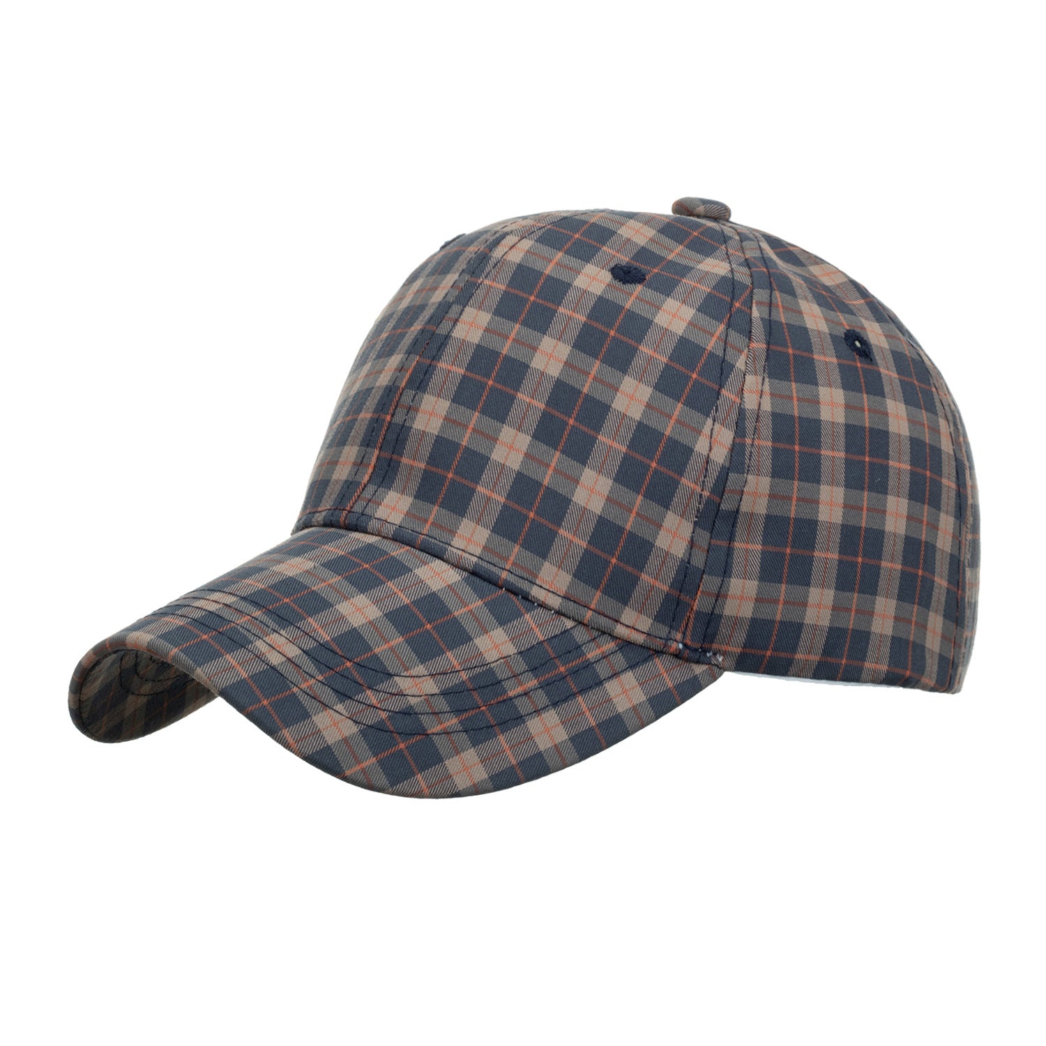 Men's And Women's Color Plaid Baseball Cap Duck Cap Outdoor Hip Hop Shade