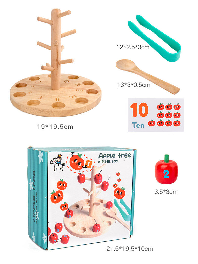 Perles à piquer en bois pour bébés de 2-3-6 ans, jouets éducatifs pour l'éveil