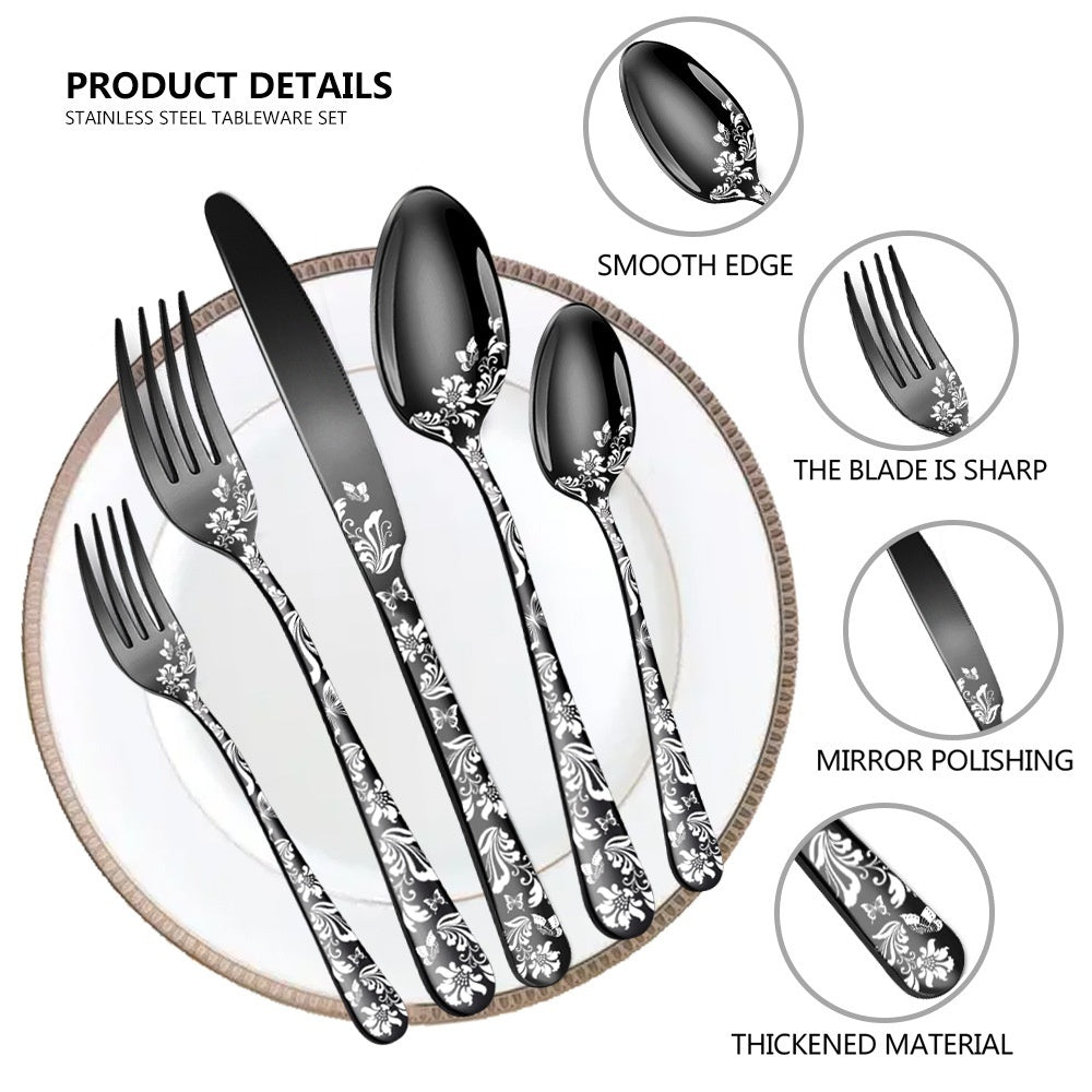 Stainless Steel Tableware Suit 5-piece Set