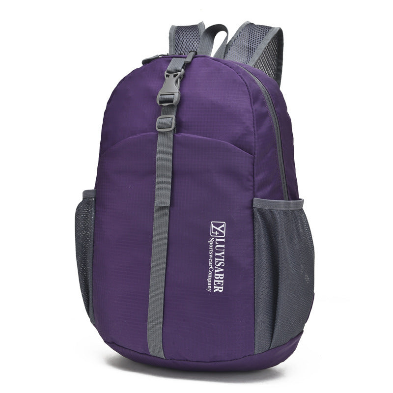 Sac à dos de randonnée pliable en nylon imperméable et léger pour sports de plein air