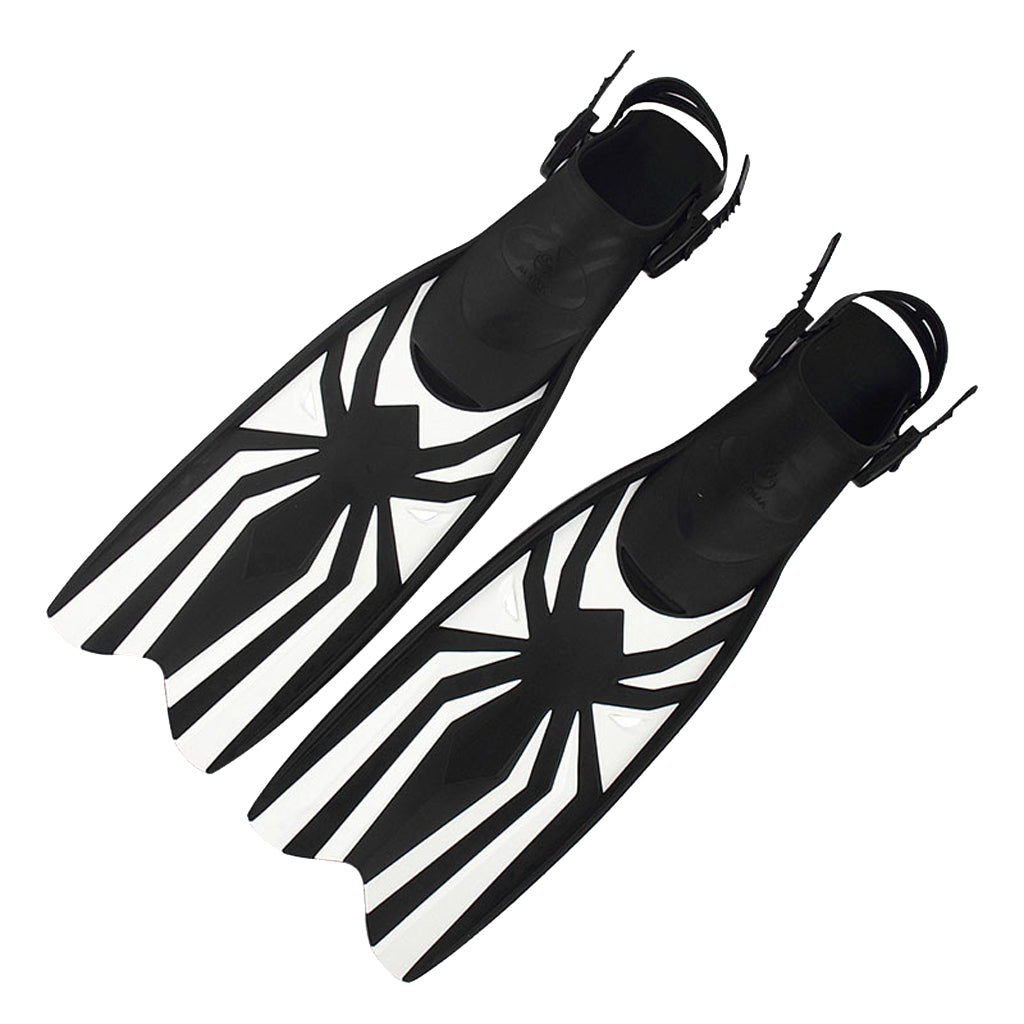 Elema spider motif mid-length long flipper fins