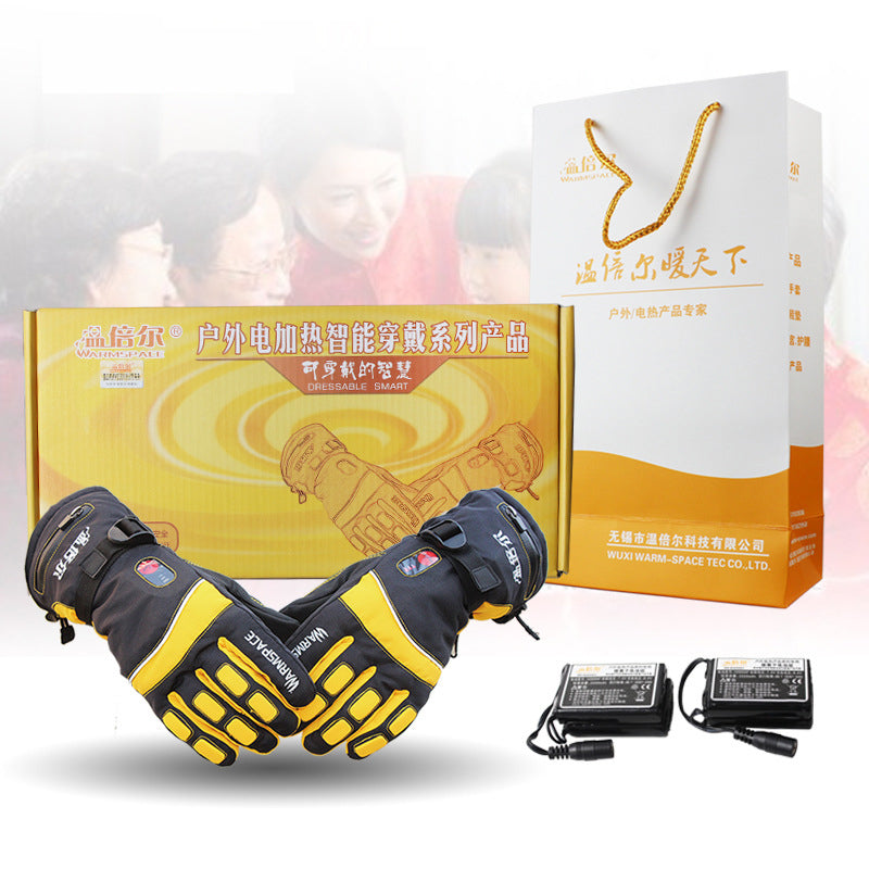 Temperature control electric heating gloves