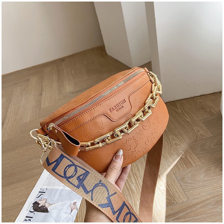 Sac de poitrine bandoulière large pour femme