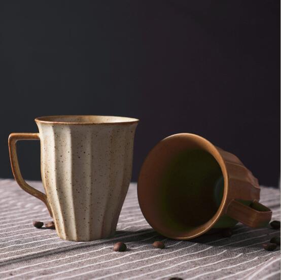 Japanese Style Ceramic Retro Breakfast Cup Stoneware Coffee Cup
