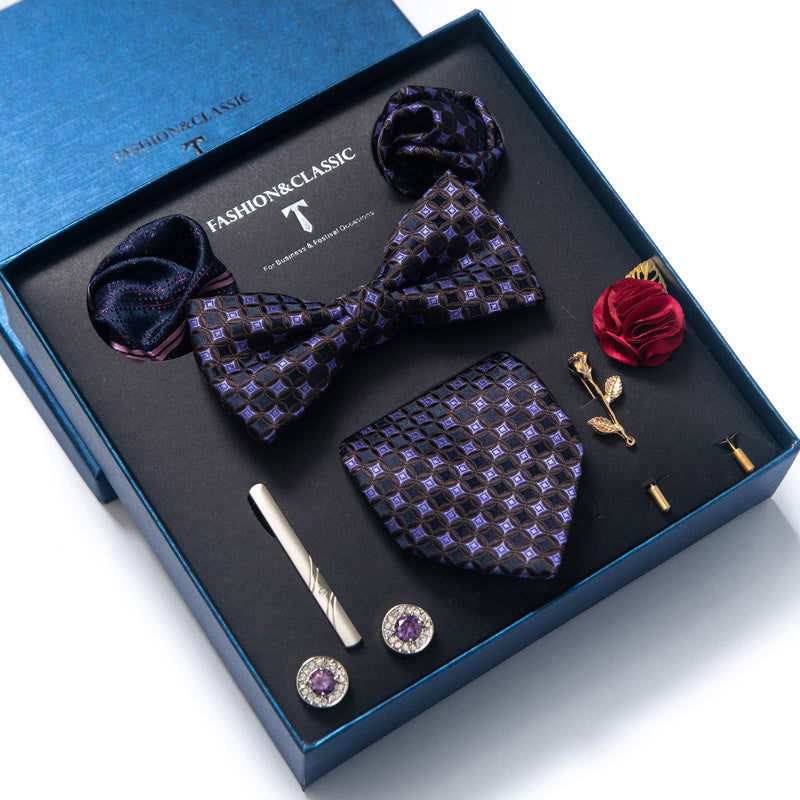 Ensemble cravate et costume formel 8 pièces pour homme