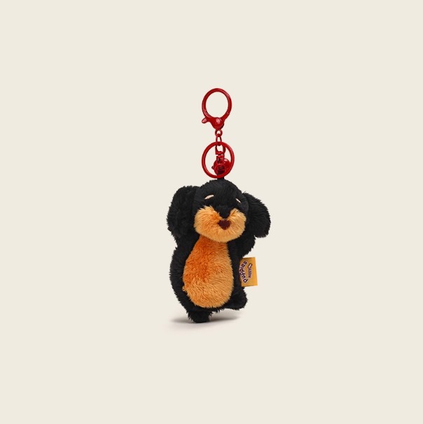 Sausage Plush Dog Bag Pendant Keychain