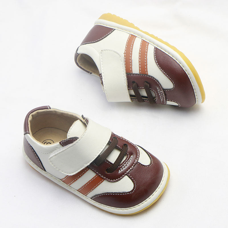 Chaussures pour bébé, chaussures pour enfants à semelle souple et fermeture velcro