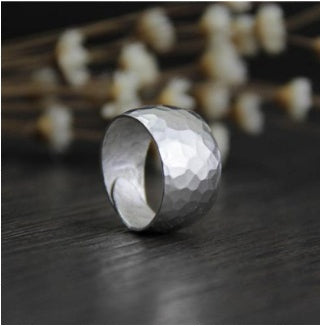Chiang Mai handmade ring in sterling silver