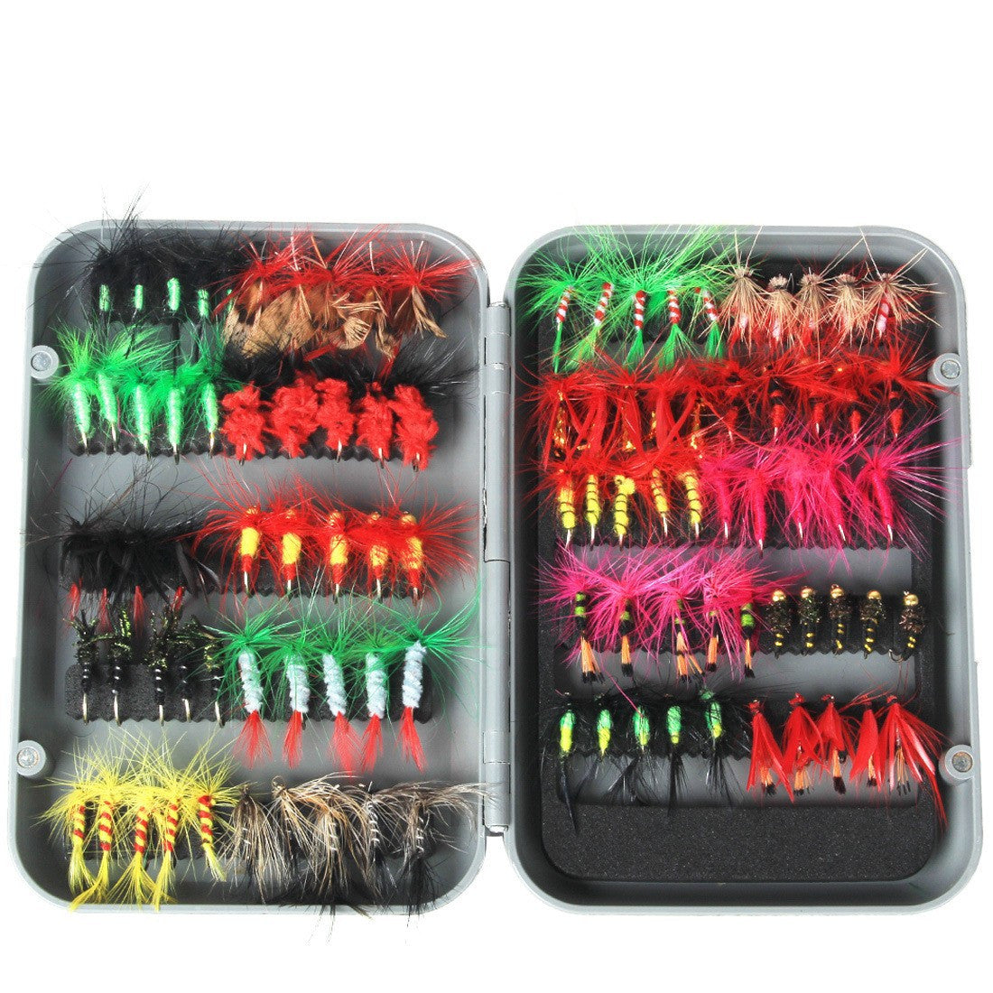 Équipement de pêche - Kit d'appâts mouches 100 pièces