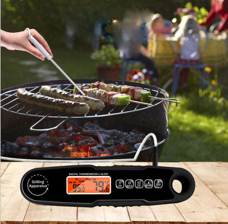 Kitchen folding thermometer