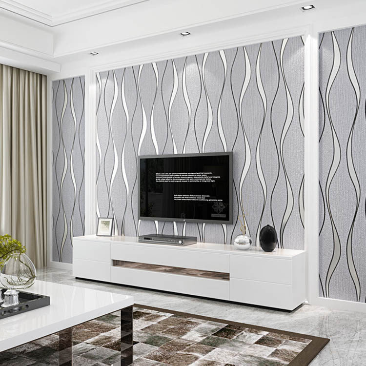 3D three-dimensional water ripple non-woven wallpaper