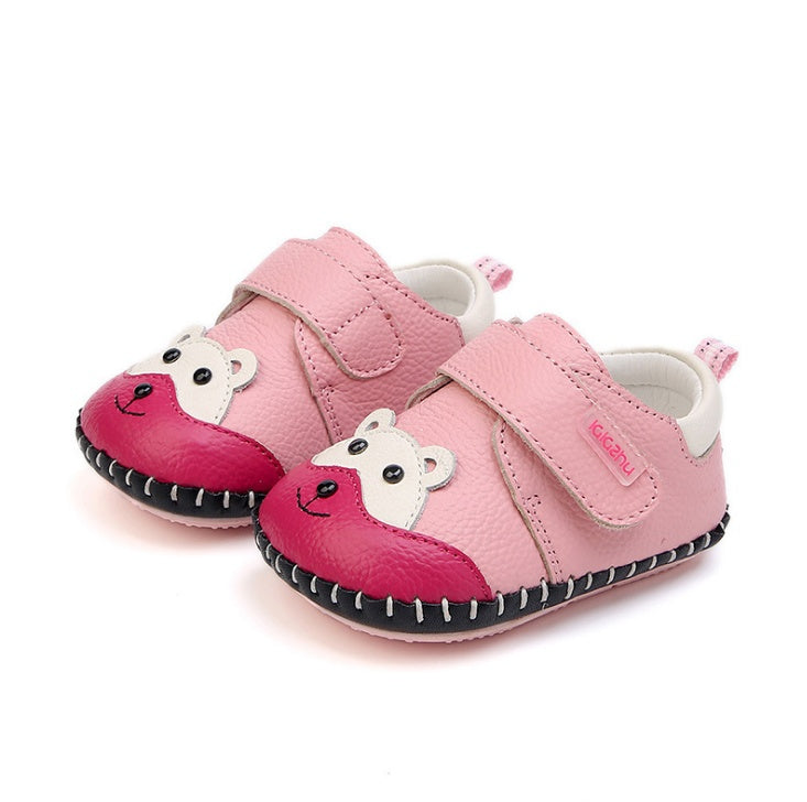 Chaussures premiers pas souples à bout fermé pour bébés garçons