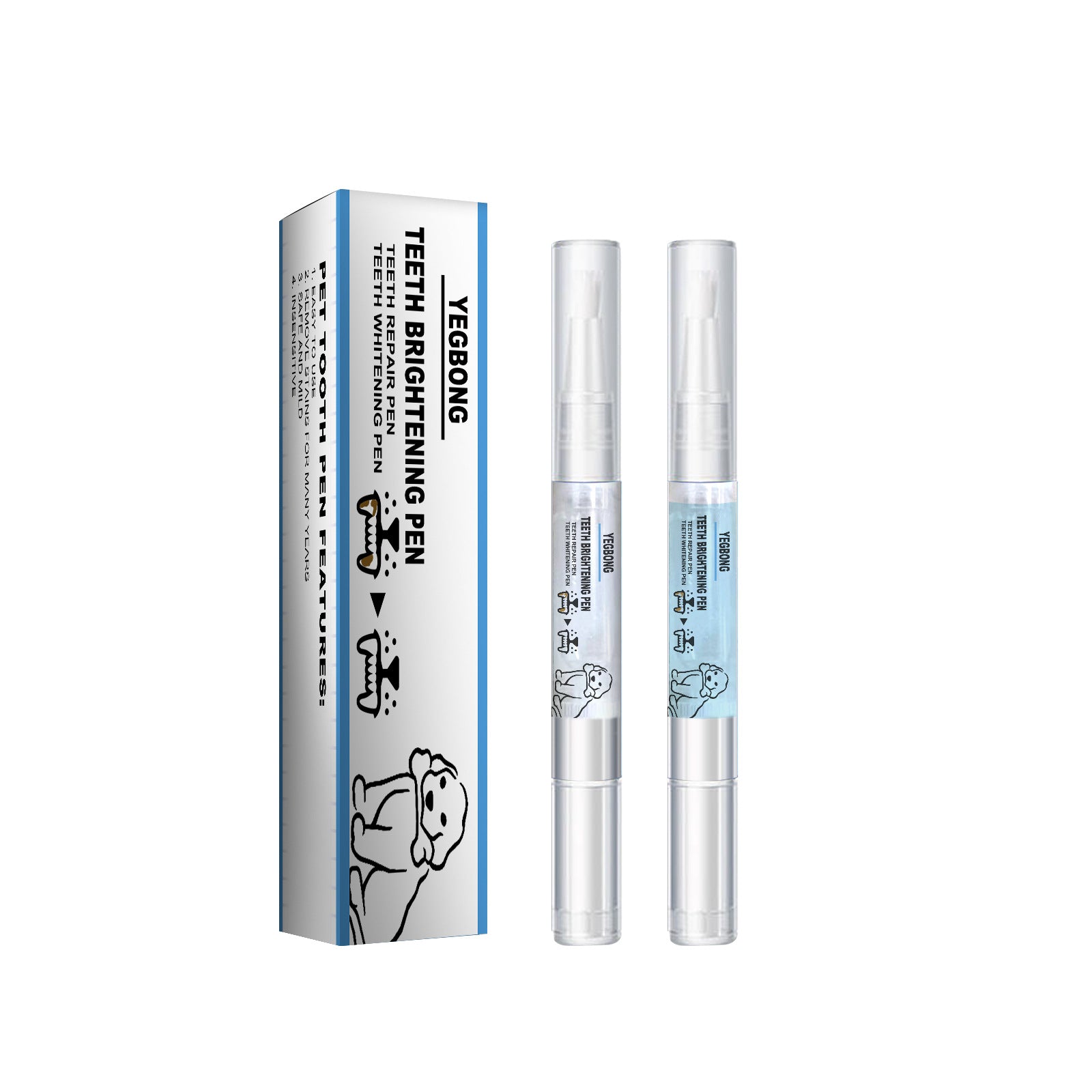 Stylo brosse à dents pour animaux de compagnie : nettoyage du tartre dentaire des chiens et chats
