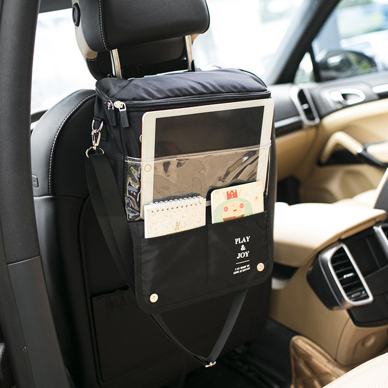 Multifunctional car storage box chair back bag
