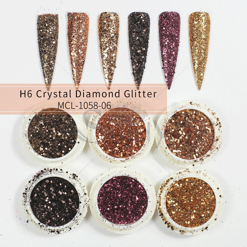 Poudre à Ongles Sirène Aurore Effet Paillettes