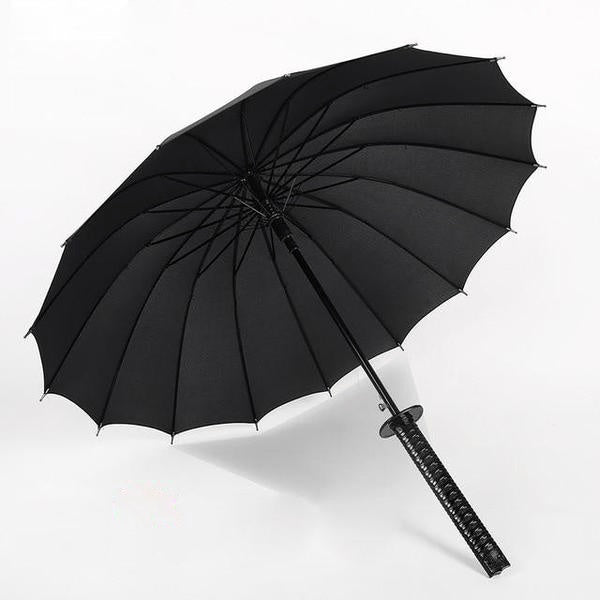 16K creative shank straight shank long handle semi-automatic business umbrella