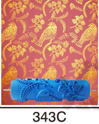 Roller knurling tool for wallpaper paint printing