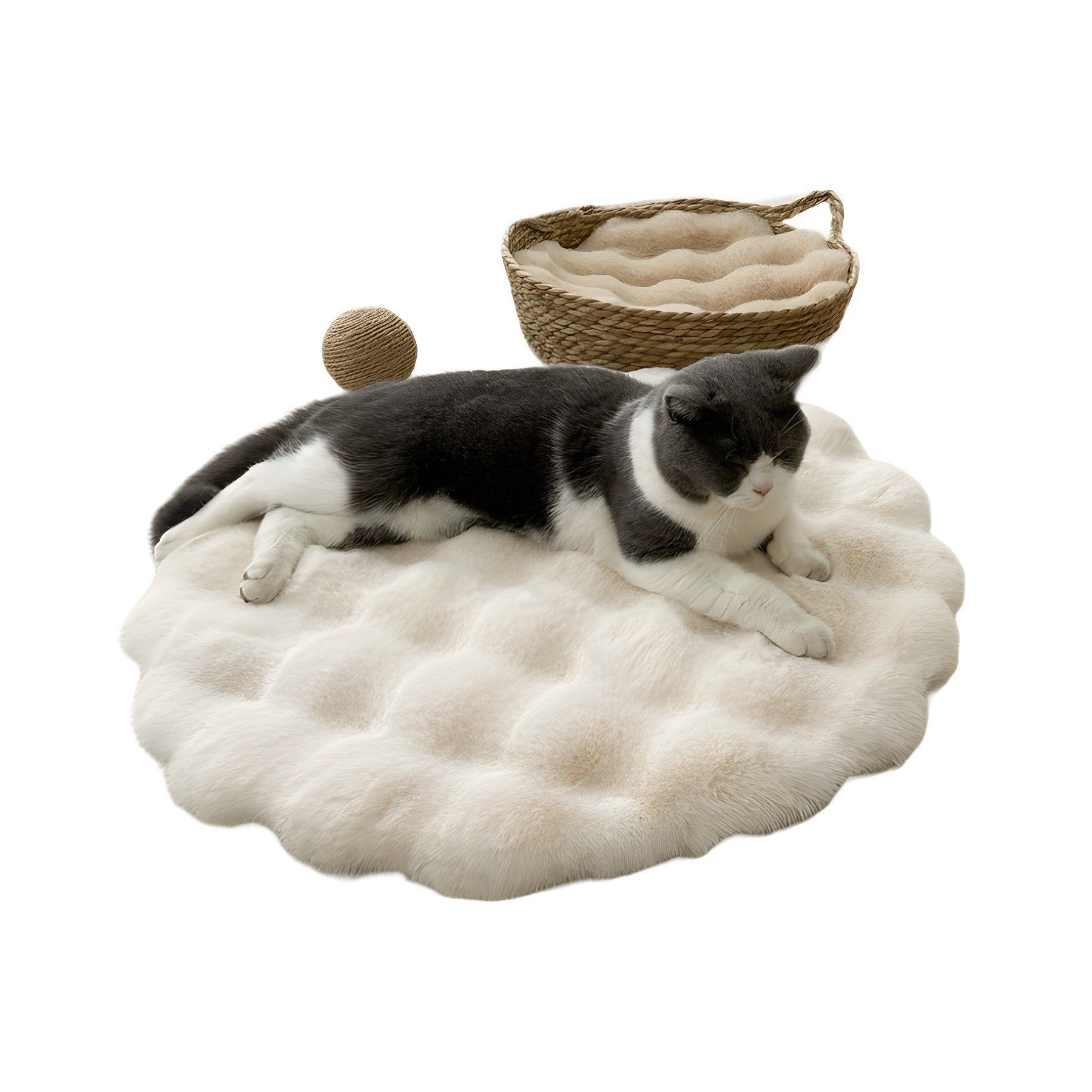 Plush Pet Pad Sleep Round Autumn And Winter Warm