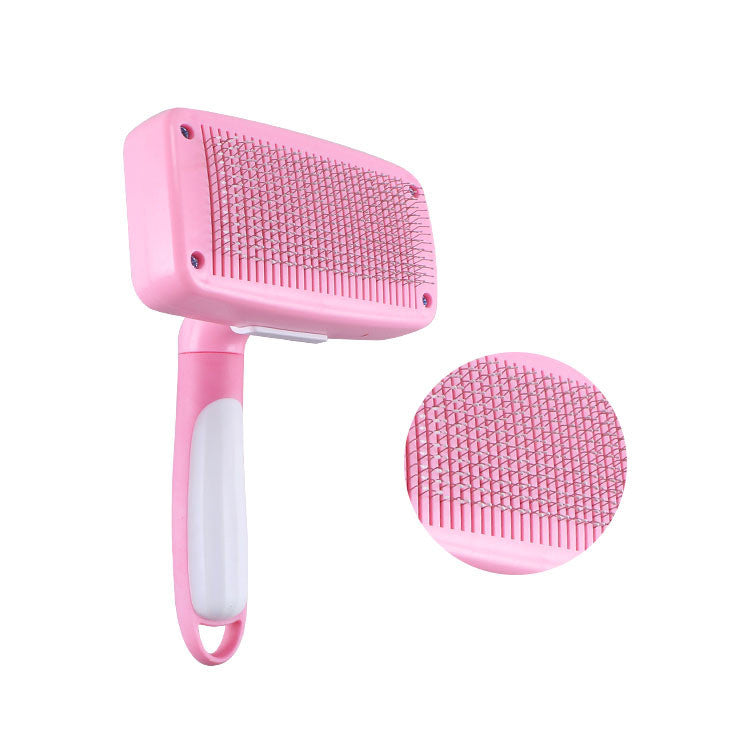 Brosse de massage et de toilettage autonettoyante pour l'épilation des animaux de compagnie