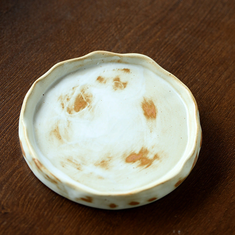 Stoneware Medieval Ceramic Simple Retro Coffee Cup And Saucer Suit