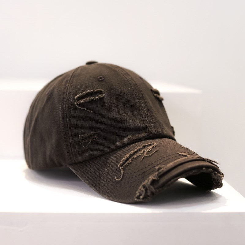 Men's Old Hip Hop Ripped Baseball Hat