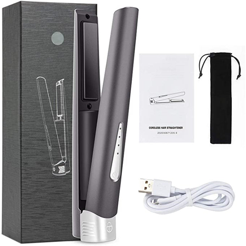 USB Rechargeable Dual-purpose Inner Buckle Portable Hair Straightener
