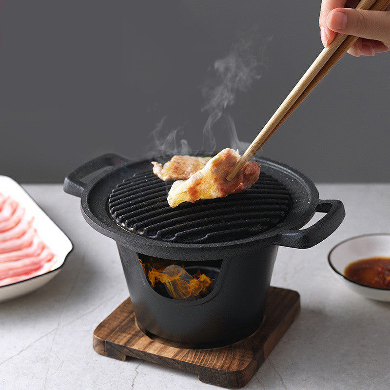 Mini barbecue, réchaud à alcool, barbecue de table sans fumée, outils de cuisson pour rôtir la viande
