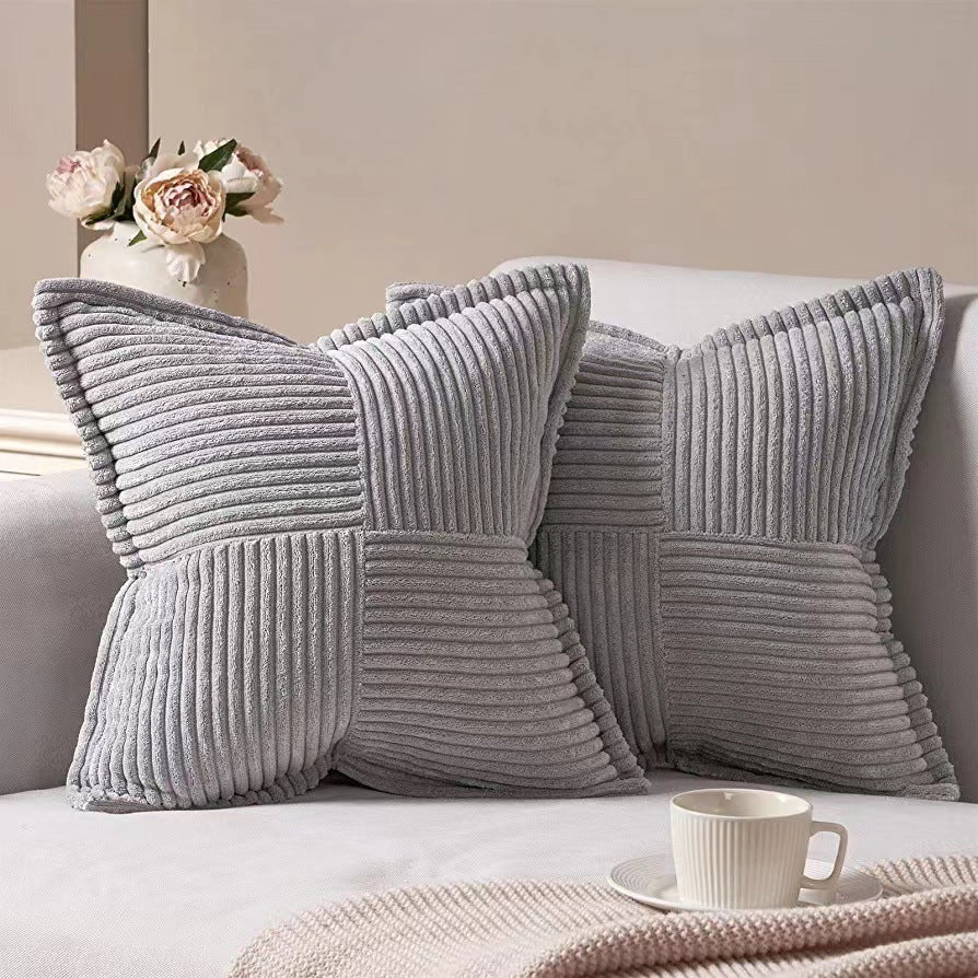 Nordic Corduroy Flying Pillow Simple Cushion Cover