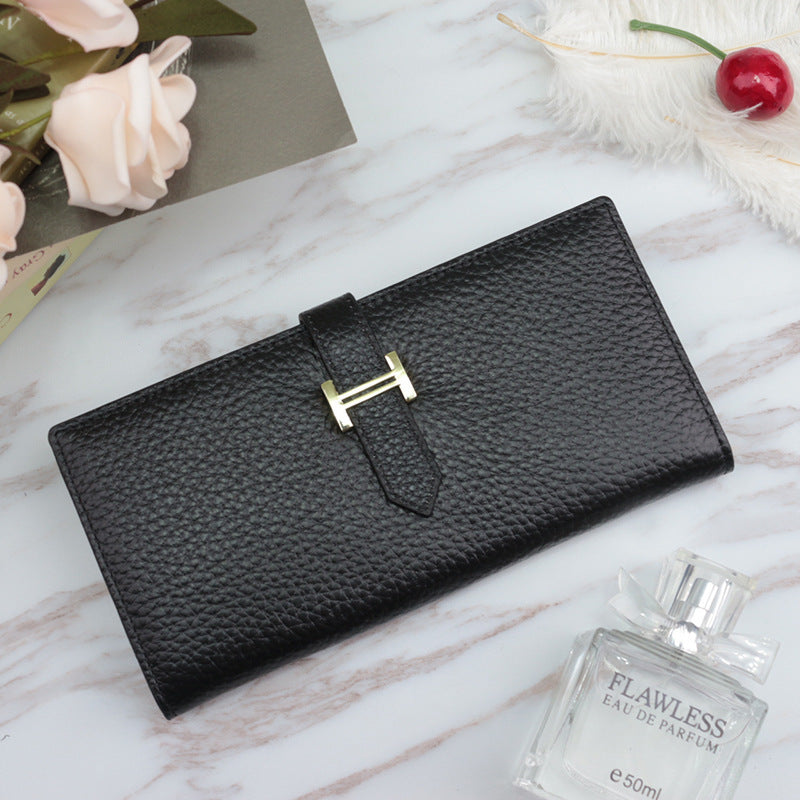 Long wallet with drawstring